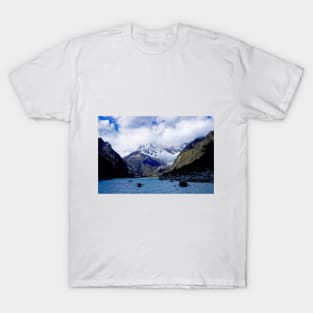 High altitude kayaking in the Andes T-Shirt